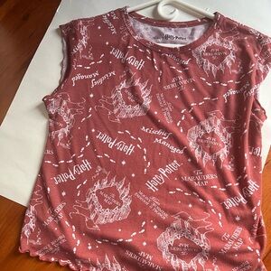 Harry Potter Red Marauders Map Women's Tee